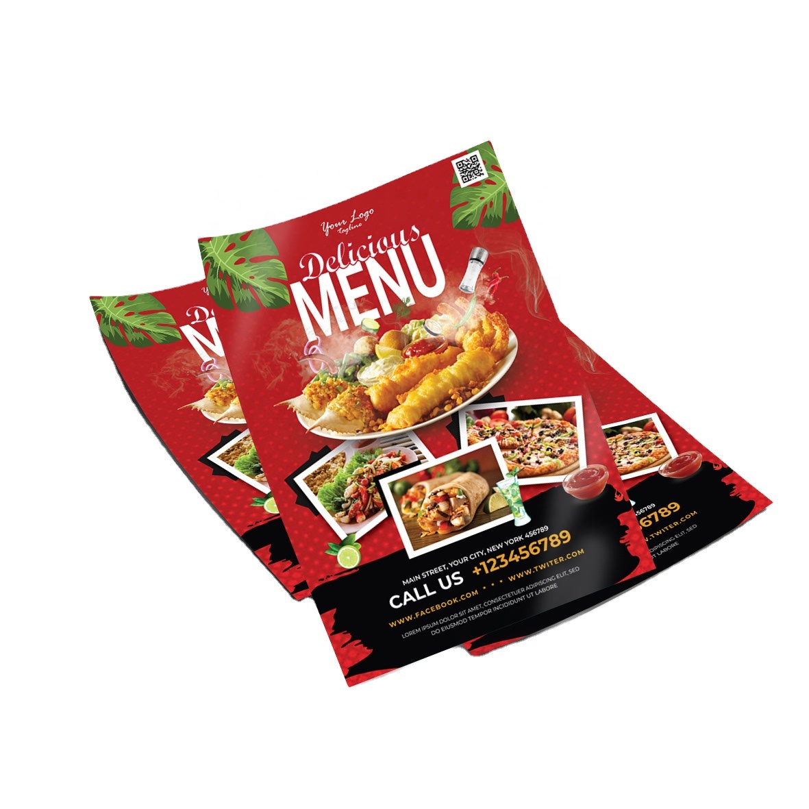 Commercial Flyer Printing - Custom Full Color Double Sided Flyers