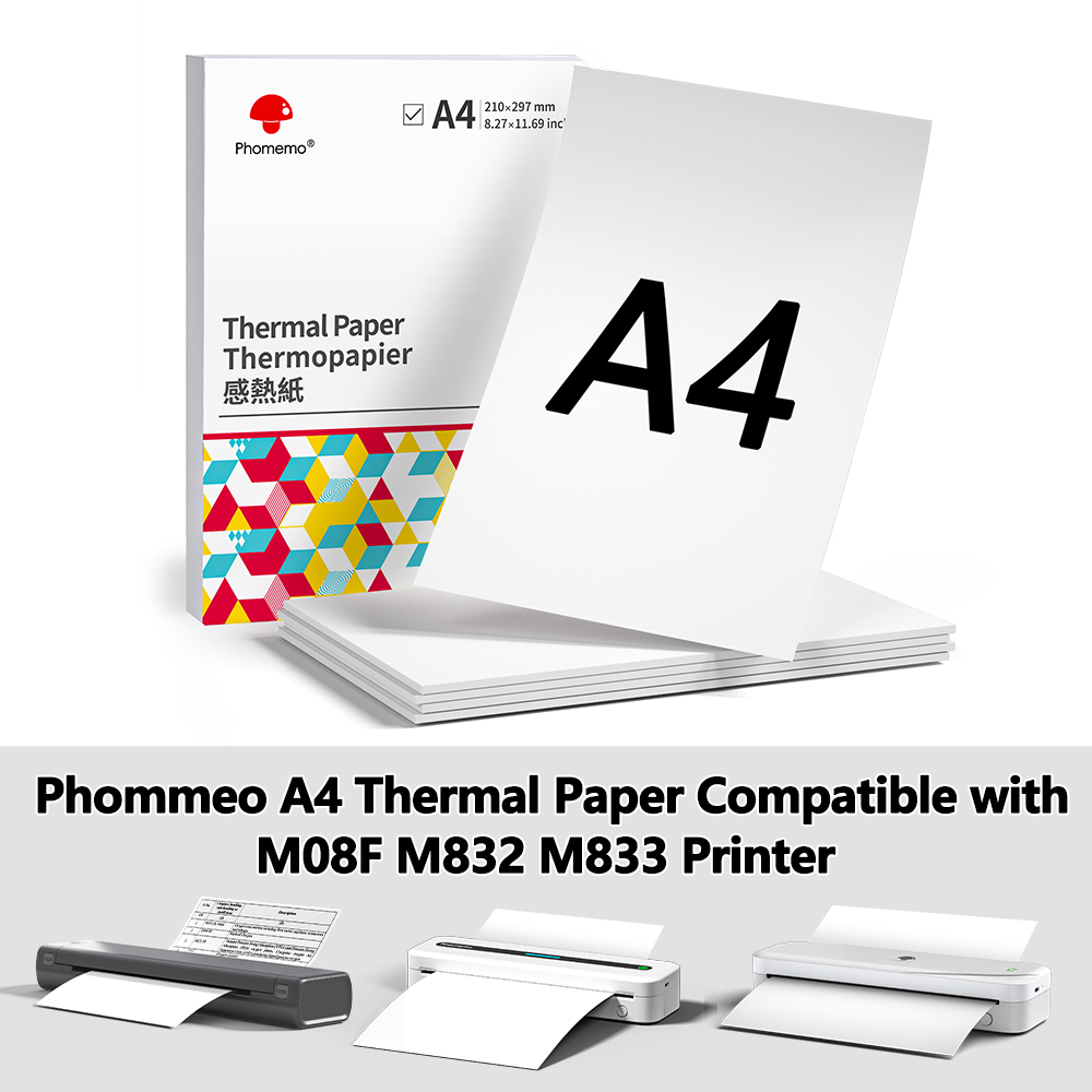Phomemo Thermal Paper A4 Print - огляд і ціна Commercial Label Printing Machine