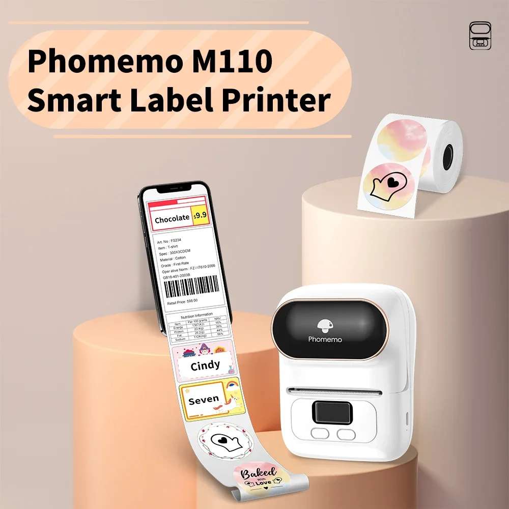 M110 Label Printer Mini Printe - огляд і ціна Commercial Shirt Printing Machine