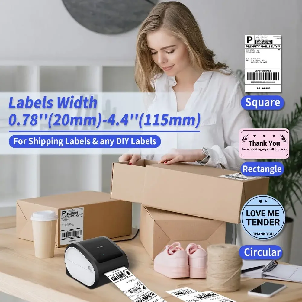 Wireless Bluethooth Shipping P - огляд і ціна Commercial Label Printing Machine
