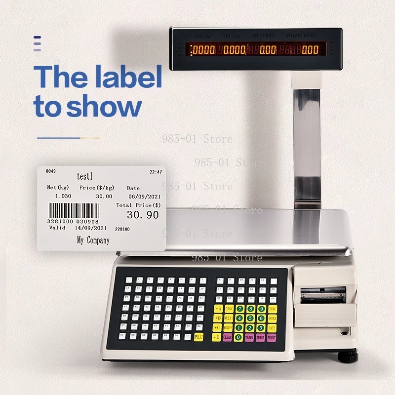 Electronic Scale with Adhesive - огляд і ціна Commercial Label Printing Machine