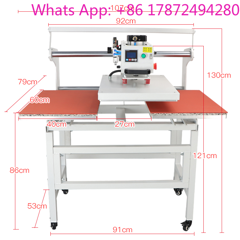 Dual Electric Slide Hot Stampi - огляд і ціна Commercial Shirt Printing Machine